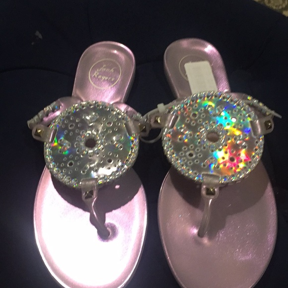Jack Rogers Shoes - Jack Rogers iridescent silver jelly sandal sz 9